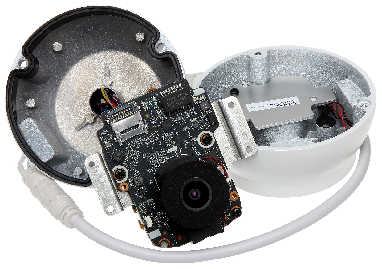Disassembled IP dome camera